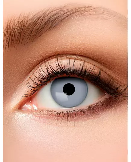 Halloweenowe dla dorosłych Szare Zombie Eye Fancy Soczewki