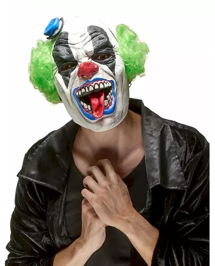Maska lateksowa dla dorosłych strasznego klauna na Halloween