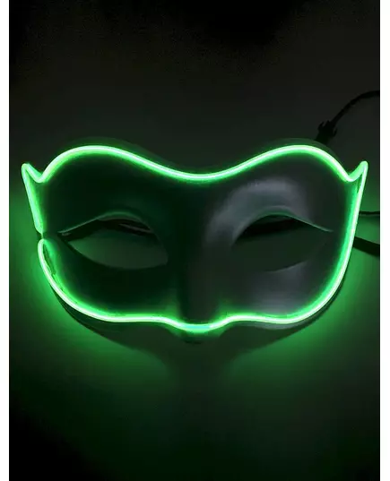 Maska wenecka dla dorosłych Neon LED
