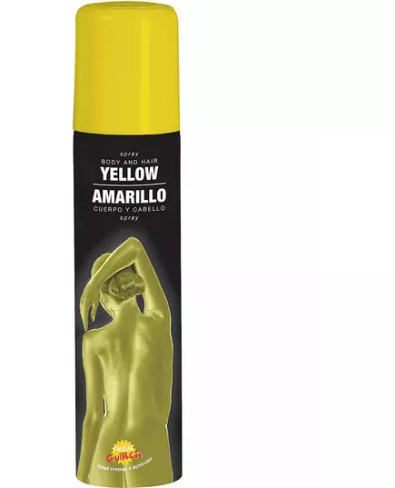 Żółty brokatowy spray do ciała 75 ml