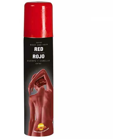 Czerwony brokat w sprayu do ciała 75 ml