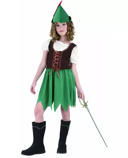Kostium leśnej dziewczyny, Rozmiar: 10-12 lat (130-140 cm)