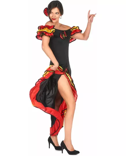 Kostium tancerki flamenco dla kobiet, Rozmiar: Medium/Large