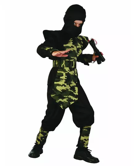 Kostium wojskowego ninja na szelkach dla chłopca, Rozmiar: 10-12 lat (130-140 cm)