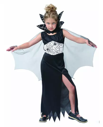 Halloweenowy kostium czarownicy pająka, Rozmiar: 10-12 lat (130-140 cm)