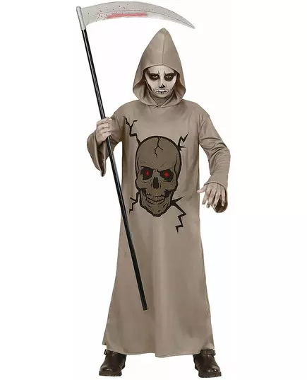 Kostium Halloween Szkielet Ponurego Żniwiarza dla dzieci, Rozmiar: 11-13 lat (158 cm)