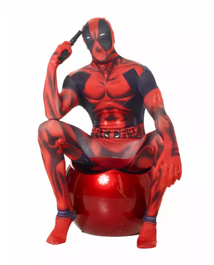 Klasyczny strój Morphsuit Deadpool dla dorosłych, Rozmiar: X-Large (maksymalnie 190 cm)