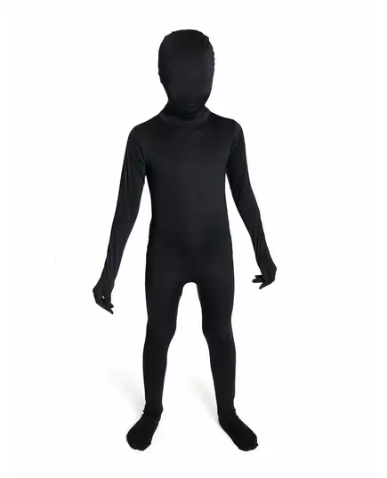 Morphsuits Dziecięcy czarny kombinezon, Rozmiar: 8-10 latМ(118-135 cm)