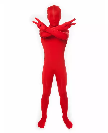 Morphsuits Czerwony kombinezon — kostium dla dzieci, Rozmiar: 8-10 latМ(118-135 cm)