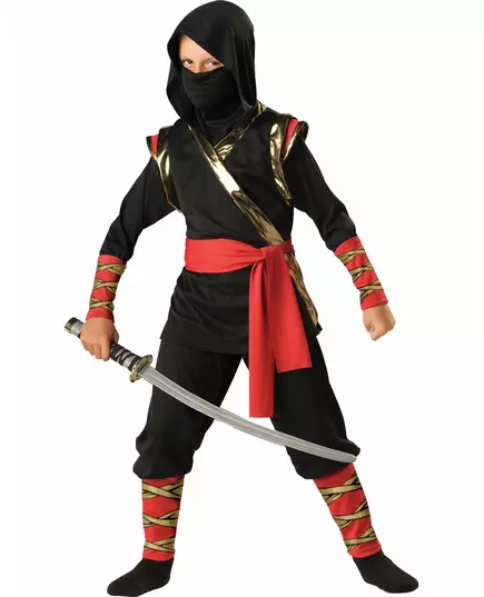 Kostium Ninja dla dzieci - Deluxe, Rozmiar: 6 lat (114-117 cm)