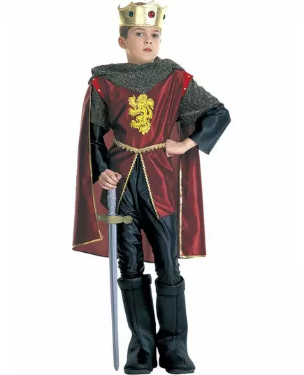 Kostium króla rycerza dla chłopca, Rozmiar: 8-10 lat (140 cm)
