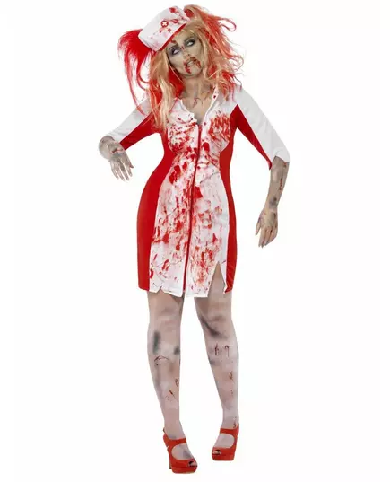 Kostium pielęgniarki zombie w dużym rozmiarze dla kobiet na Halloween, Rozmiar: XXX-Large