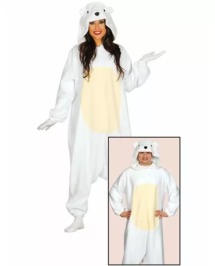 Onesie dla dorosłych niedźwiedzi polarnych, Rozmiar: Large
