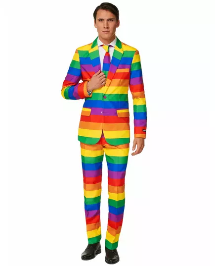Męski kostium Mr. Rainbow Suitmeister™, Rozmiar: Medium (EU 48-50)