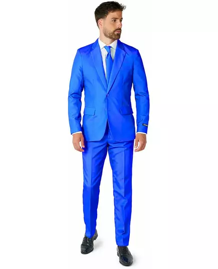 Suitmeister™ męski niebieski garnitur Mr. Solid, Rozmiar: X-Large (EU 56-58)