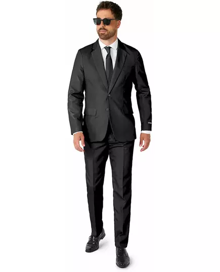 Suitmeister™ Męski Czarny Garnitur Mr. Solid, Rozmiar: XX-Large (EU 60-62)
