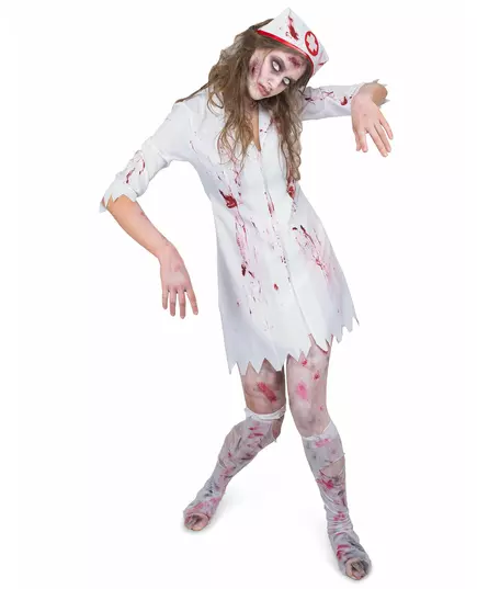 Kostium pielęgniarki zombie dla kobiet, Rozmiar: X-Large
