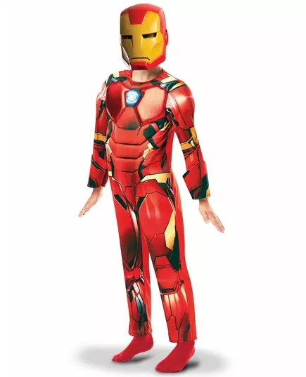 Kostium z serialu animowanego Iron Man™ deluxe dla chłopców, Rozmiar: 5-6 lat (110 to 116 cm)
