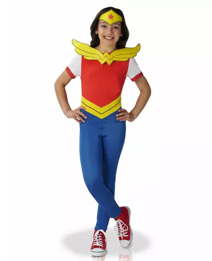 Klasyczny kostium Wonder Women Super Hero Girls™ dla dziewczynek, Rozmiar: 7-8 lat (122 to 128 cm)