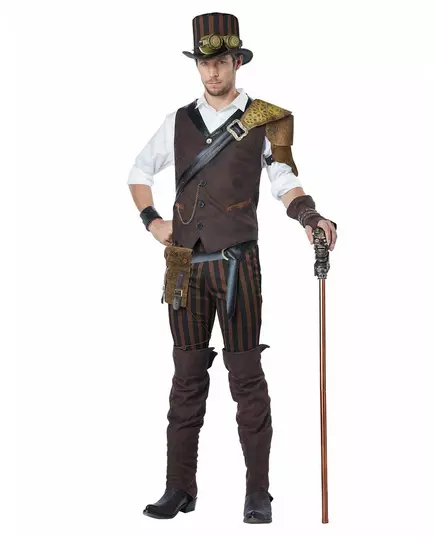Męski kostium poszukiwacza przygód Steampunk, Rozmiar: Medium