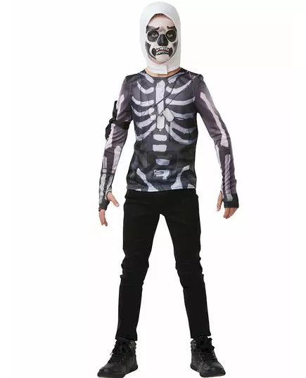 Koszulka i kominiarka Youth Fortnite™ Skull Trooper, Rozmiar: 9-10 lat (134 to 140 cm)