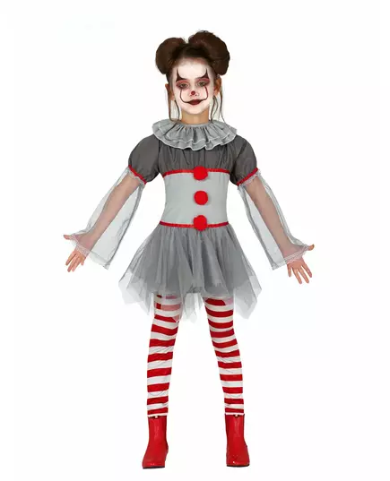 Kostium Legging Psycho Clown dla dziewczynki, Rozmiar: 5-6 lat (110-115 cm)