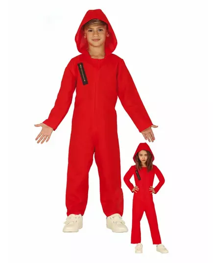 Kostium czerwony złodziej dla dzieci, Rozmiar: 10-12 lat (142-148 cm)