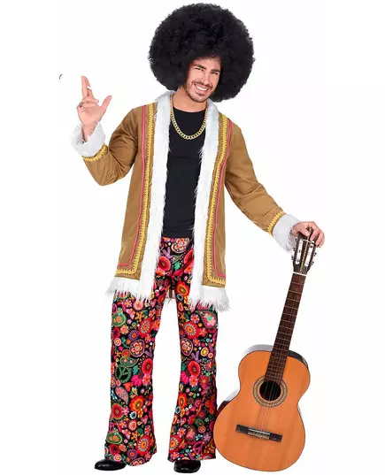 Męski kostium hipisa Woodstock, Rozmiar: Medium