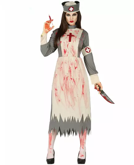 Kostium pielęgniarka zombie retro damski, Rozmiar: Medium (38-40)