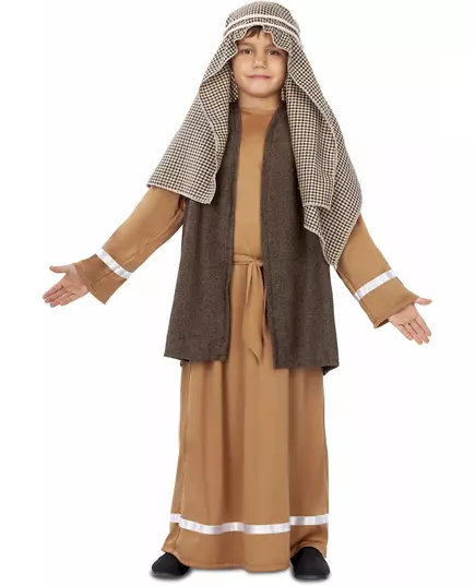 Brązowy kostium Józefa dla chłopców, Rozmiar: 9 lat (122 - 134 cm)
