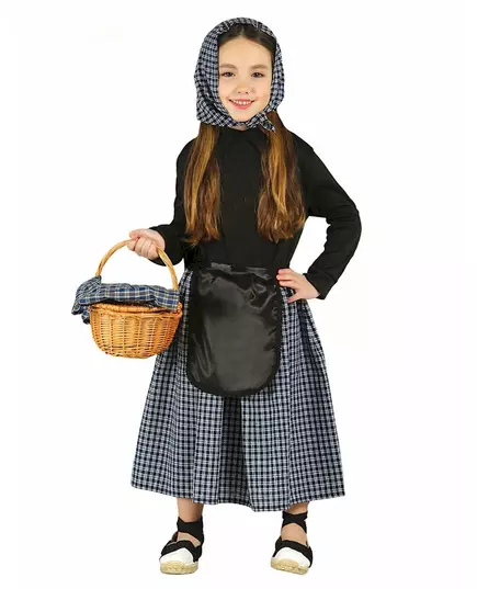 Kostium sprzedawcy kasztanów dla dziewczynki, Rozmiar: 9 lat (125-135 cm)