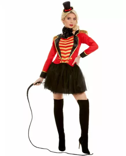 Czerwony kostium Ringmaster dla kobiet, Rozmiar: Medium