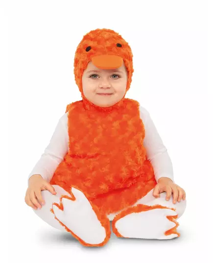 Pomarańczowy pluszowy kostium kaczki, Rozmiar: 12-18 miesięcy (80 cm)