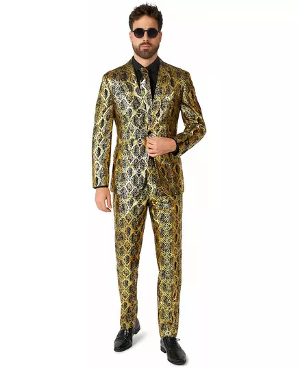 Błyszczący wężowy kostium Opposuits™ dla dorosłych, Rozmiar: X-Large (EU 56-58)