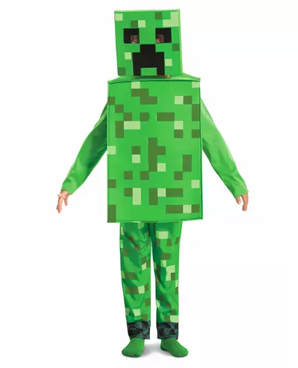 Kostium klasyczny Creeper Minecraft™ dla dzieci, Rozmiar: 5-6 lat (109 - 126 cm)