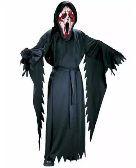 Zakrwawiony kostium dziecięcy Ghost Face - Scream™, Rozmiar: 8-10 lat (124-137 cm)
