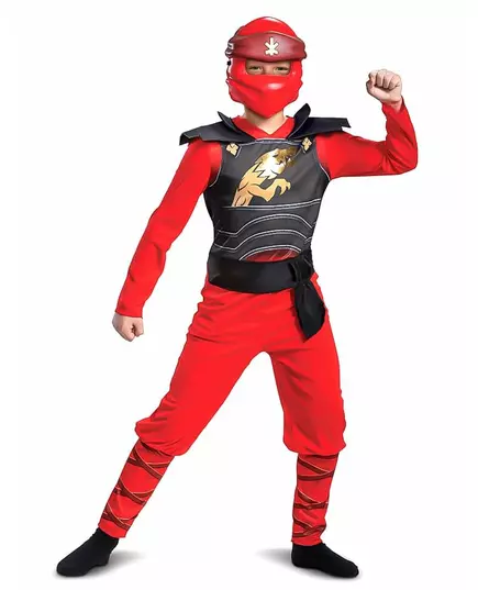 Kostium LEGACY Kai Ninjago - dziecko LEGO™, Rozmiar: 7-8 lat (124 - 136 cm)