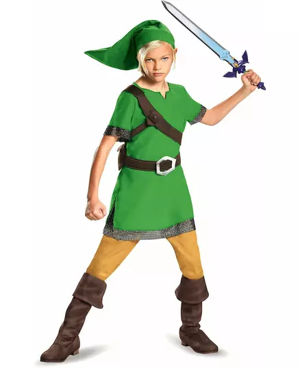 Kostium Classic Link Zelda™ dla dzieci, Rozmiar: 7-8 lat (124 - 136 cm)