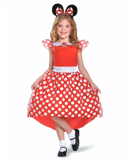 Klasyczny czerwony kostium Minnie Mouse™ dla dziewczynki, Rozmiar: 3-4 lat (97 - 109 cm)