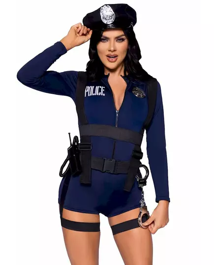 Przebranie policjantki sexy kombinezon dla kobiety, Rozmiar: X-Small (34)