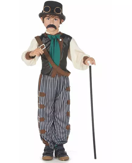 Steampunkowy kostium dandysa dla dzieci, Rozmiar: 13-14 lat (140-152 cm)