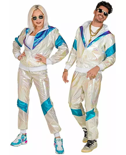 Holograficzny kostium dresowy plus size, Rozmiar: X-Large