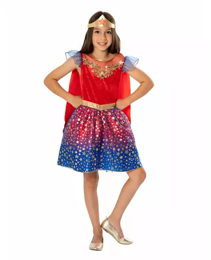 Kostium Deluxe Wonder Woman™ dla dzieci, Rozmiar: 3-4 lat (90 to 104 cm)