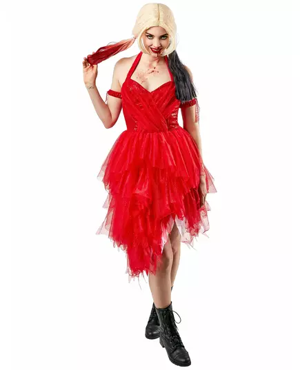 Damska czerwona sukienka Harley Quinn™ - Suicide Squad 2™, Rozmiar: Medium