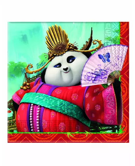 20 papierowych serwetek Kung Fu Panda 3 33 x 33 cm, image 2