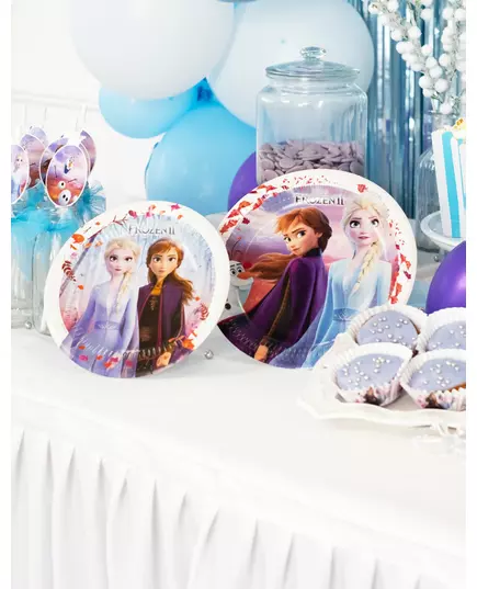 8 papierowych talerzy Frozen 2™ 23 cm, image 2