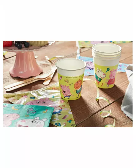 8 papierowych kubków Peppa Pig™ 200ml, image 2