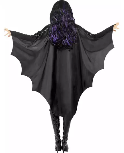Czarna peleryna Batwing damska, image 2