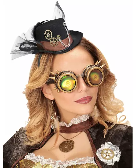 Czarny welon w stylu steampunk dla dorosłych, image 2