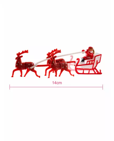 Mikołaj z topperem na sanie 14cm, image 2